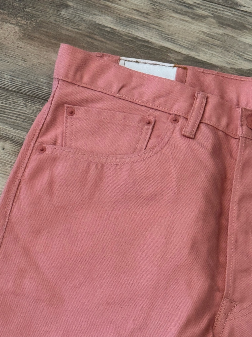 Levi's 501 original fit jeans Coral Pink Color Button Fly 34x30